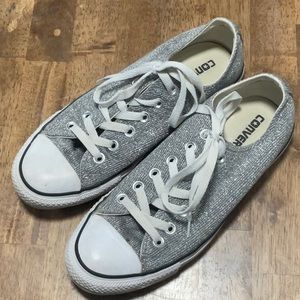 Silver Converse Size 8